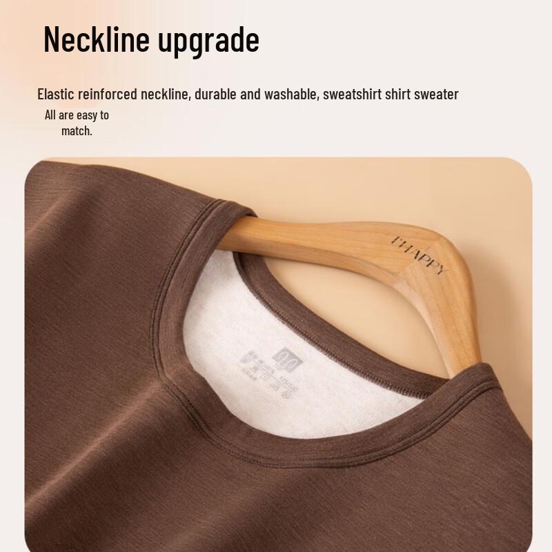 Hengyuanxiang Men's Fleece-lined Thermal Underwear Set