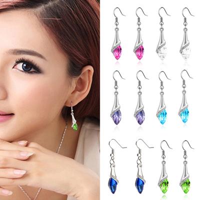 Pendant Earrings Sparkling Simple Style Creative Shape Elegant Vibrant Color Decorative Faux