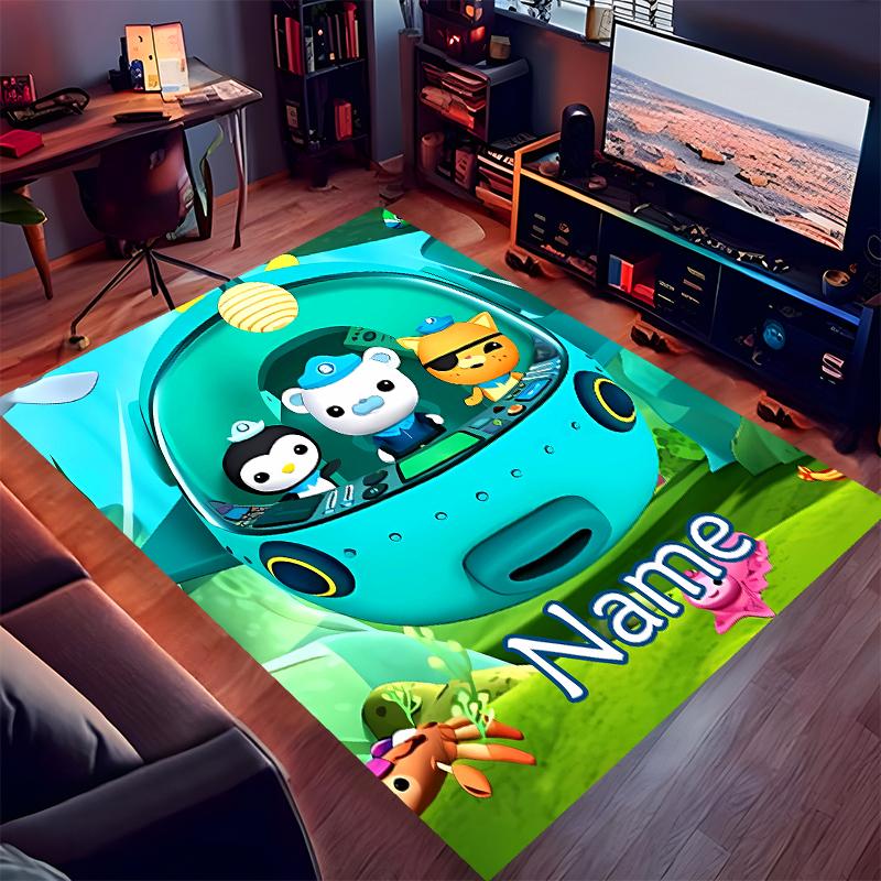 Custom personalization Octonauts Print Area Rug - Soft, Washable Non-Slip Indoor Mat,Living Room,Home&Office Decorative Rug