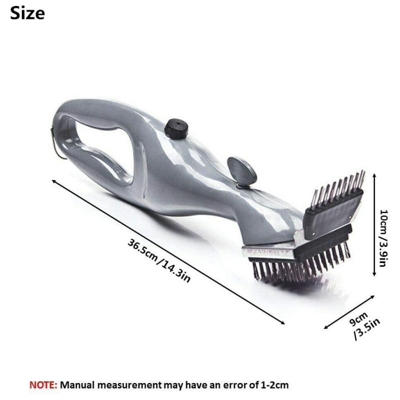 BBQ Grill Cleaning Brush Tools Stainless Steel Barbecue Brushes Kitchen Non-stick Steam Cleaning  Stain Removal Brush Gadget