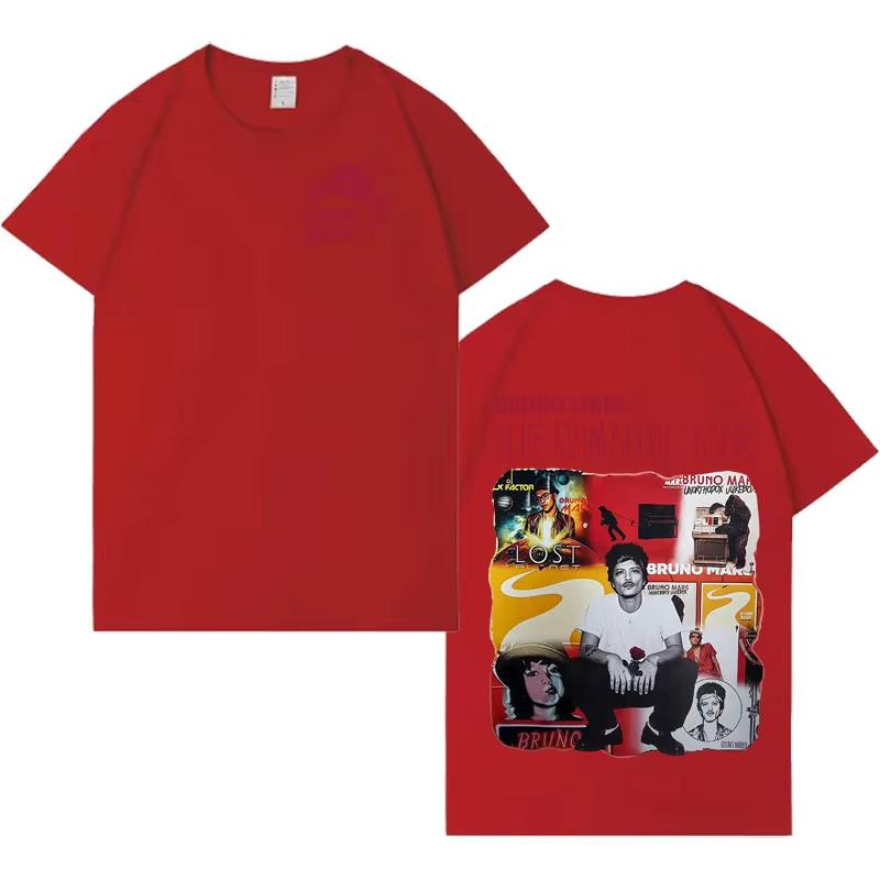 Bruno Mars 2026 Tour Γραφικά άλμπουμ The Romantic 100% Βαμβάκι Unisex μπλουζάκι Νέο Y2K Λαιμόκοψη Κοντομάνικο Ανδρικό γυναικείο καλοκαιρινό T-shirt