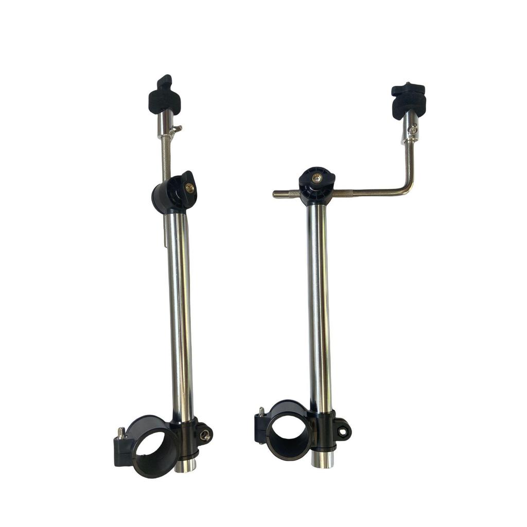 Dual-Arm Electronic Drum Cymbal Stand with Cross Tube Clamp, 38mm