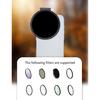 67mm Phone Gadget Filter Base Plastic Filter Attachment Filter Holder Smartphone Filter Attachments for Phone  14/15