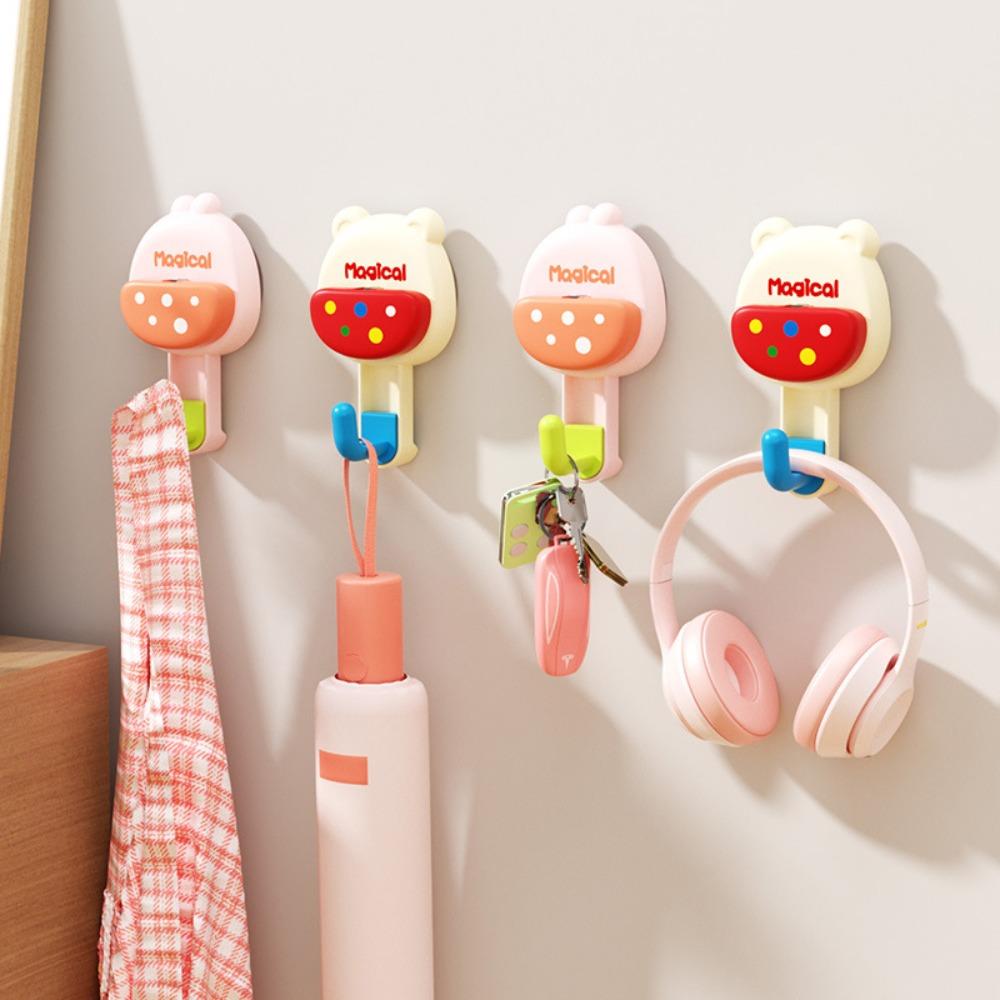 

3Pcs Cartoon Suction Cup Hook Multi-Purpose Wall Hook Sticky Hook Clothes Hook home