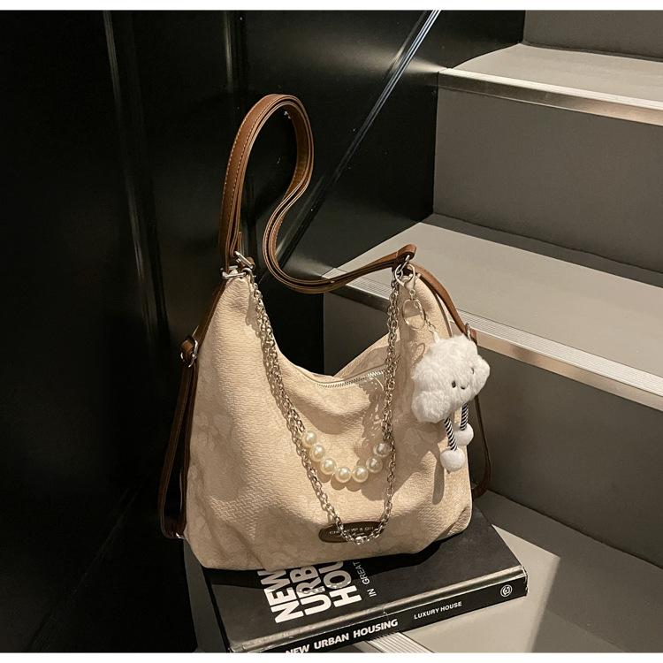 New Large-capacity Bag Women's 2025 Fashion Casual Retro Niche Shoulder Bag Tote Bag