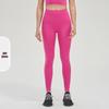 Pantaloni da Yoga da Donna a Vita Alta, Effetto Solleva Glutei Color Pesca - Senza Cuciture Visibili, Sensazione Nuda