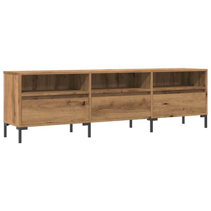 VidaXL Meuble TV chêne artisanal 150x30x44,5 cm bois d'ingénierie, banc TV, meuble télé, meuble multimédia, buffet TV, 857190