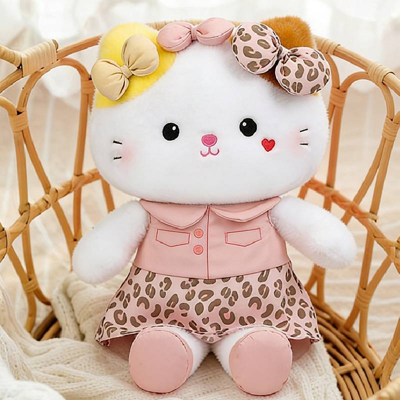 Hello Kitty Plush Toy With Soft Short Pile Fabric For Kids And Adults