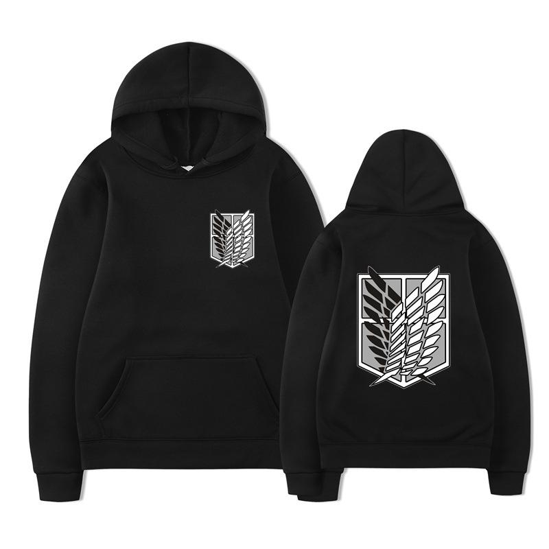 Attack on Titan Survey Corps Men's Hoodies Boys Harajuku Girls Pullover Fancy Music Gift Loose Comfortable Sweatshirt