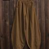 Women's Spring and Autumn Japanese Plus Size Cotton Loose Casual Bloomers Women