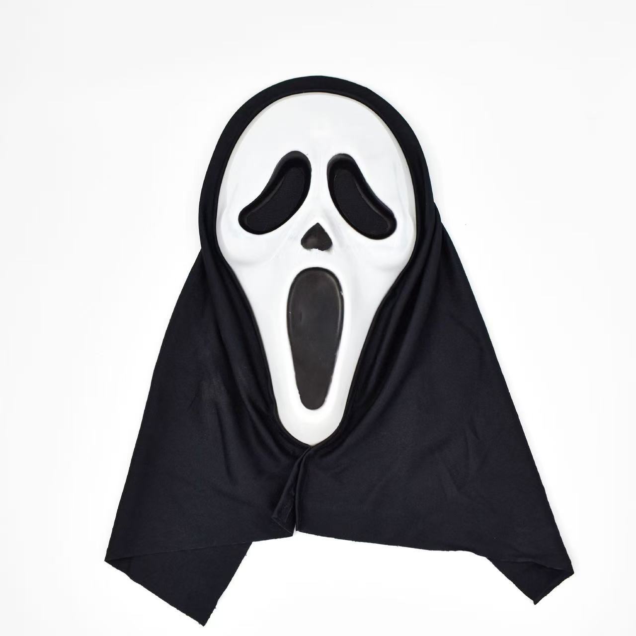 Halloween masquerade mask Horror mask Screaming Horror Atmosphere queuing props чёрный