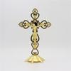 Crucifix Sculpture Cross Statue Catholic Figurine Standing Crucifix for Home Altar Living Room Table Bedroom