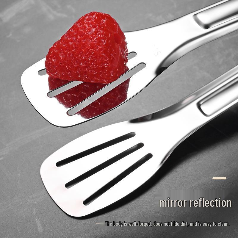 304 Stainless Steel Kitchen Tongs: Thickened Barbecue, Bread, and Steak Tongs