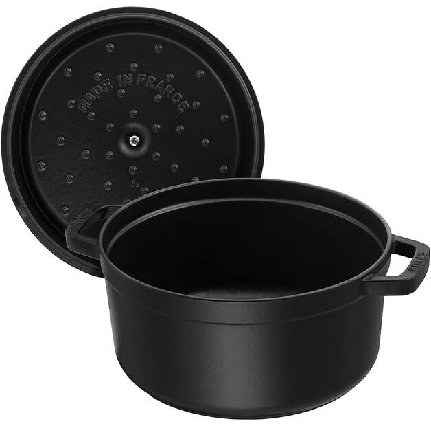 Casserole Zwilling Staub, Round, 28 Cm, Black, 6.7 L (40500-281-0)