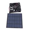 5W Solar Panel Fan Eco Friendly Low Noise Compact Portable Solar Panel Fan Kit For Pet House
