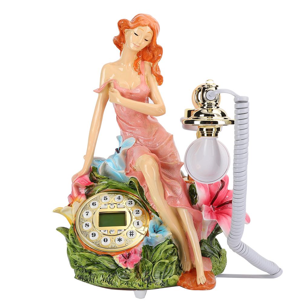 

Эпоксидная смола Европейский Винтажный Гостиничный Телефон Красота Украшения для Стола Спальня Книжная Полка