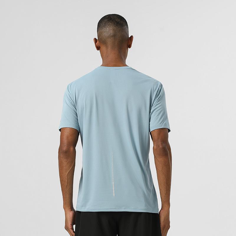 2025 Men's Quick-Dry Antibacterial Reflective Sports T-Shirt - Moisture-Wicking Cloud Yarn