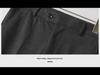 Men’s Casual Woolen Nine-Point Trousers - Autumn Business Loose Fit, Solid Color, Trendy Design.