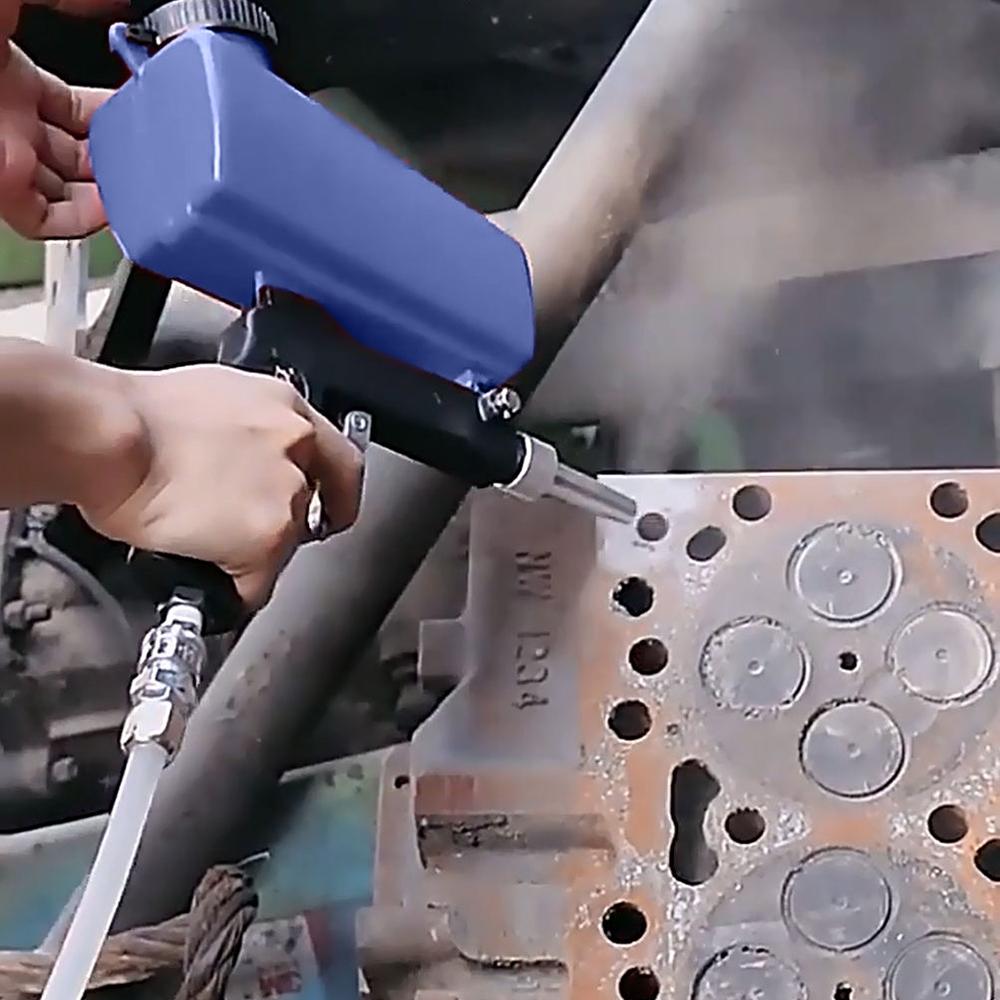 Pneumatic Blasting Gun Set Handheld Gravity Sandblasting Gun Rust Blasting Device Adjustable Blasting Machine Pneumatic Sandblasting Set