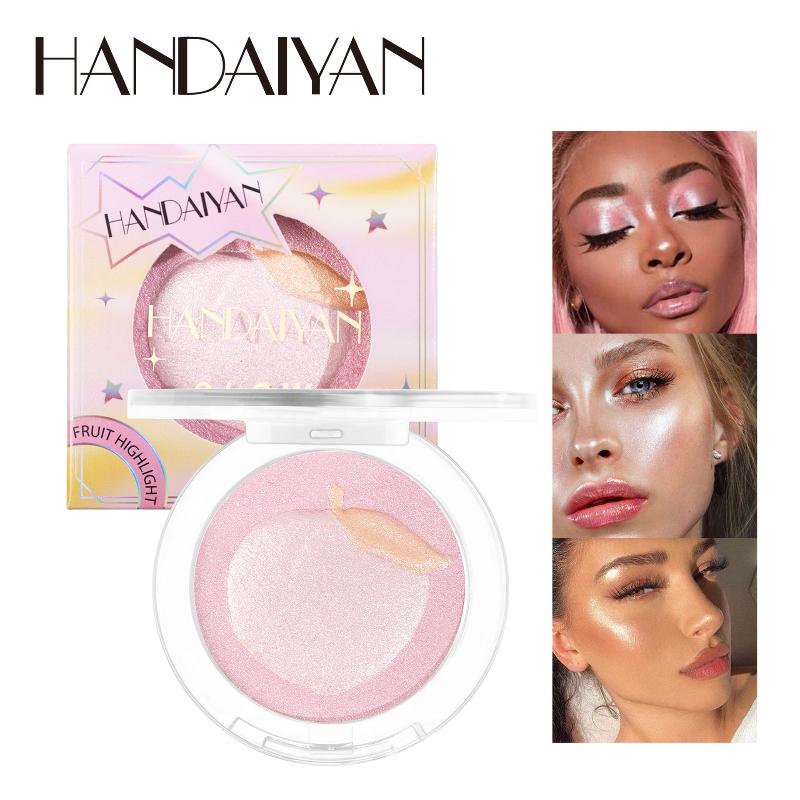Frucht-Highlighting-Puder Dimensionales Highlighting Nasenschatten Fein schimmernde Diamanten Seidig glattes Korrekturpulver