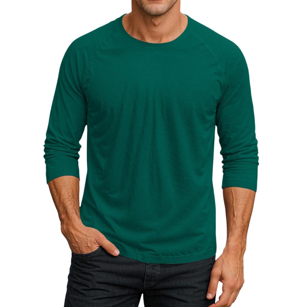 Men's Round Neck Plunger Sleeve T-Shirt Top