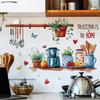 Creative Kitchen Wall Stickers Kitchen Utensils Wall Stickers Kitchen Dining Room Home Decoration Wall Stickers Self-adhesive Wall Stickers