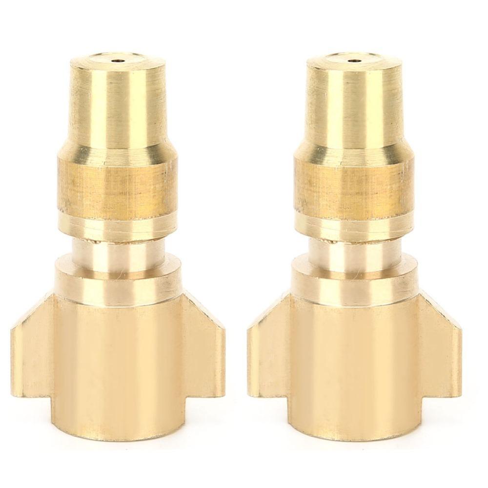 2Pcs G1/4 Female Thread Misting Spray Nozzle Copper Adjustable Misting Nozzle  Electric Sprayer Use G1/4 Female Thread