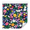 Wallpaper Small Flowers Blue and Navy Blue for Living Room and Bedroom 50x1000