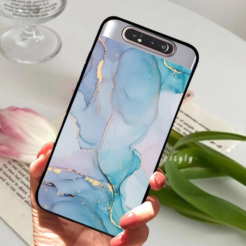 Per Samsung Galaxy A80 Custodia A 80 Antiurto Morbida TPU Silicone Copri Telefono Per Samsung Galaxy A80 Funda A80 2019 Capa Cartone Animato