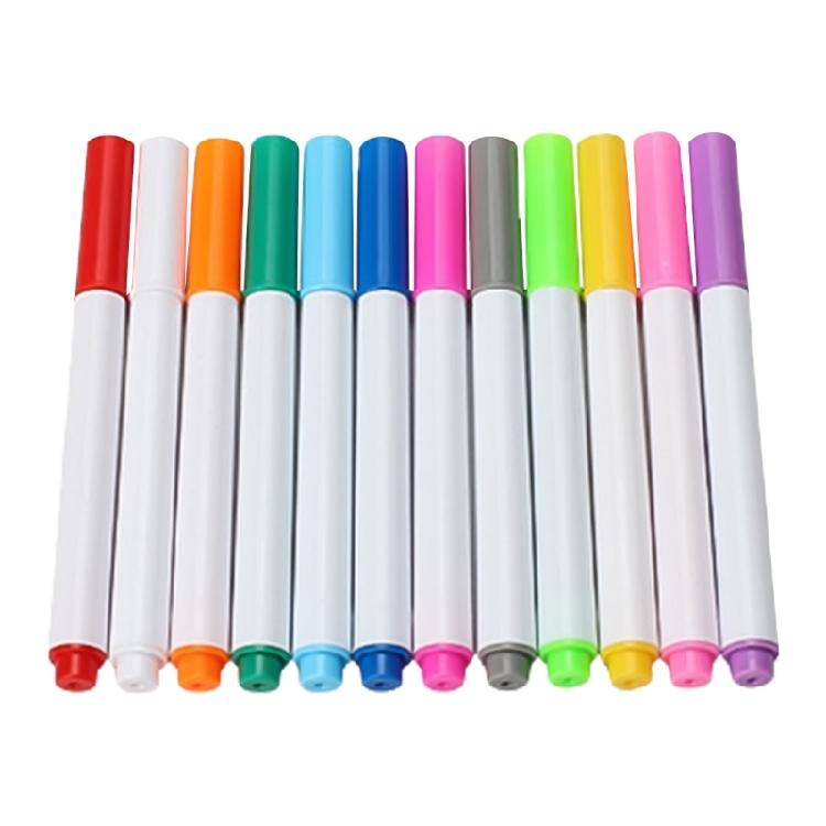 

12 Colors Water Soluble Pen Erasable Marking Pen Washable Fabric Marker Fabric Markers Pens for Temporary Marking 1