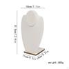 PU Leather Necklace Display Upright Bust Easy to
