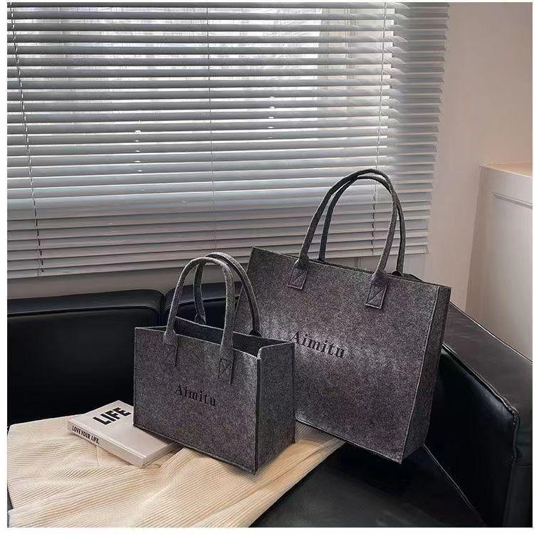 

Сумка-тоут большой вместимости из фетра и подарочная сумка 40x30x13