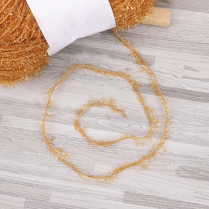 50G Knitting Premium Yarn Lustrous Acrylic High-Quality Fiber Durable Glass Knit-Friendly Thread Sparkly