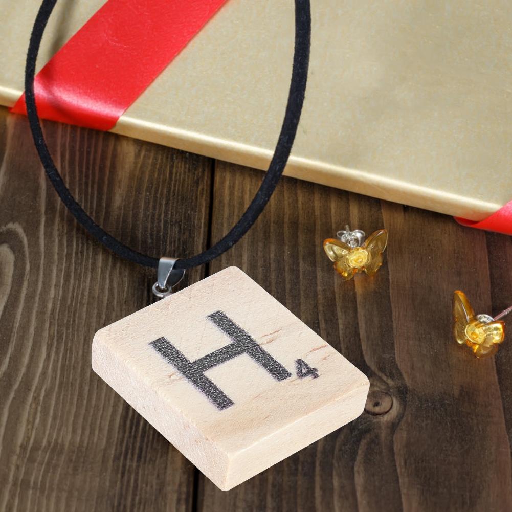 100PCS Wood Letter Tiles Wooden Alphabet Tiles A Z Capital Letters for Crafts, Pendants, Spell