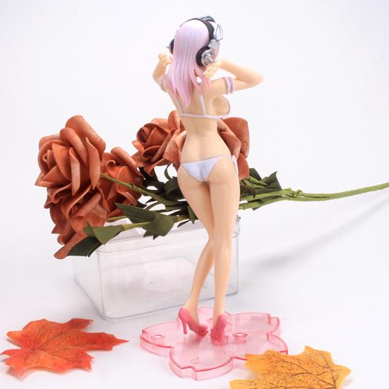 Sexy Action Figurine Detachable Super Sonico Swimsuit Figure for Collection Anime Girl Model Toy
