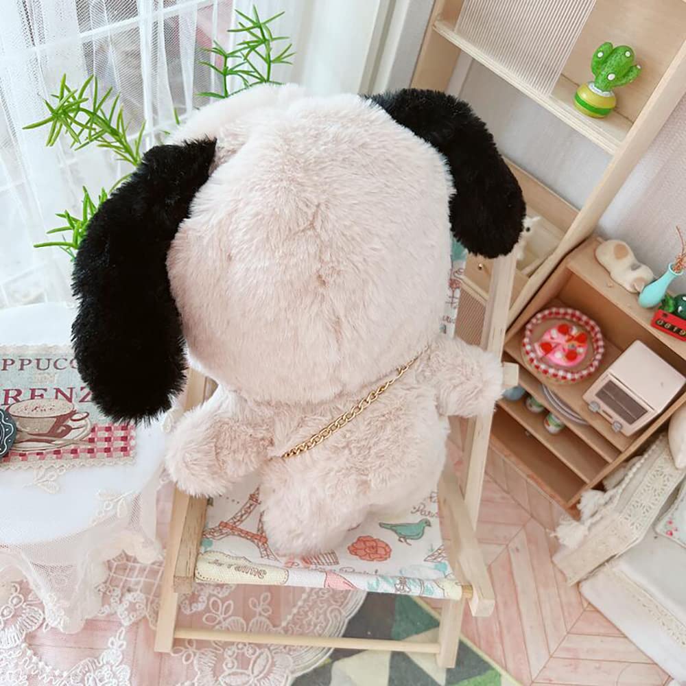 niannyyhouse 20cm Plush Clothes, Puppy Jumpsuit, Dress-Up Cotton Doll Clothes (Beige)