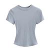 Pure Desire Women's Spicy Girl Round Neck Ribbed Summer T-Shirt