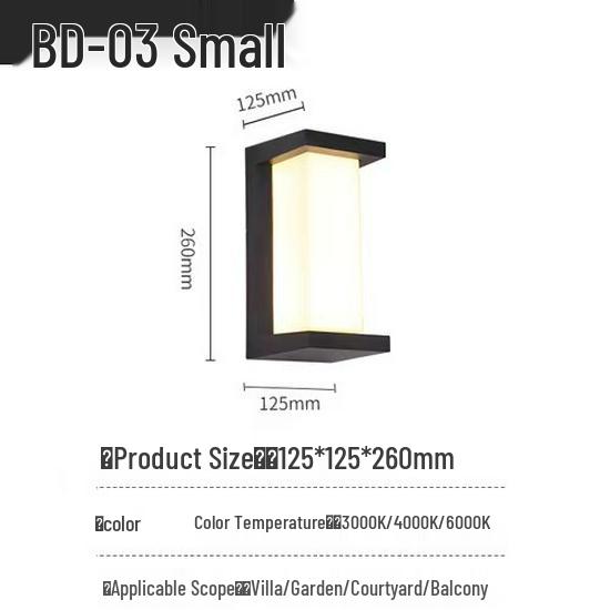 Villa LED Waterproof Wall Lamp for Indoor/Outdoor Spaces: Modern Garden, Courtyard, Hotel, Balcony, Hallway, Corridor.