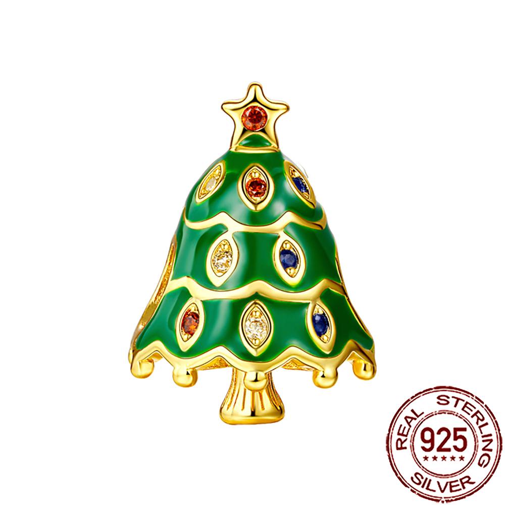 Novos Berloques de Cobre de Natal Papai Noel Berloques para Pulseira Corrente Cobra Colar Feminino Joias Diy