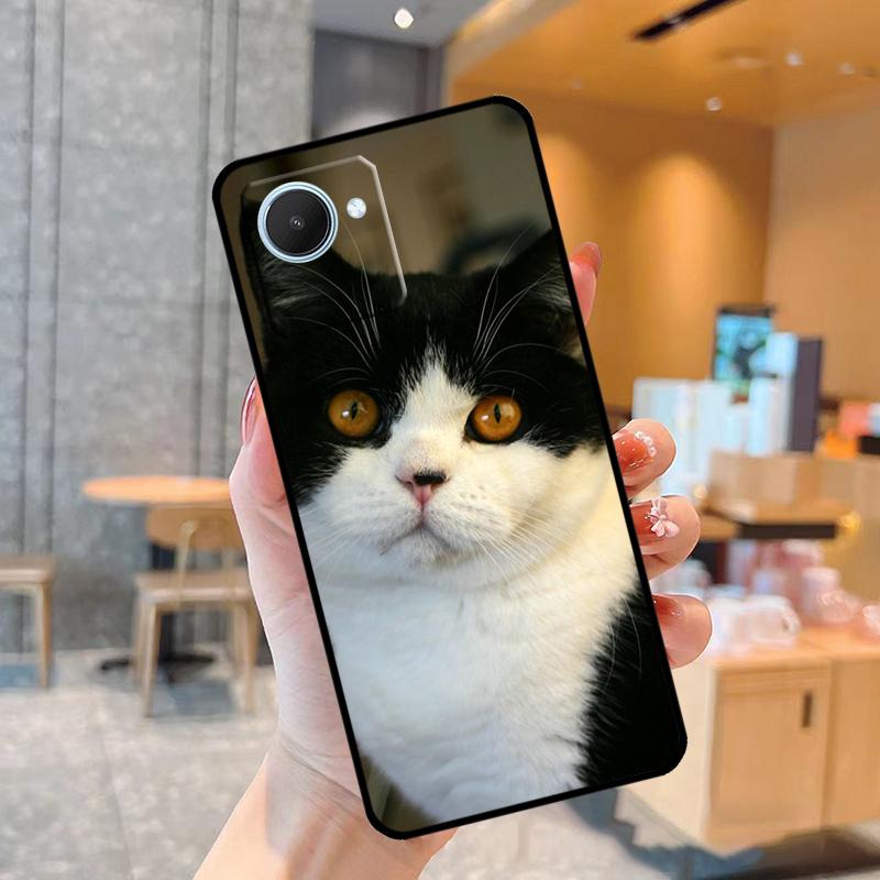 British Shorthair Cat Case For Realme C55 C33 C31 C35 C30 C11 C15 C25s C21Y GT Neo 5 3T 2T 8 9 10 11 Pro Plus