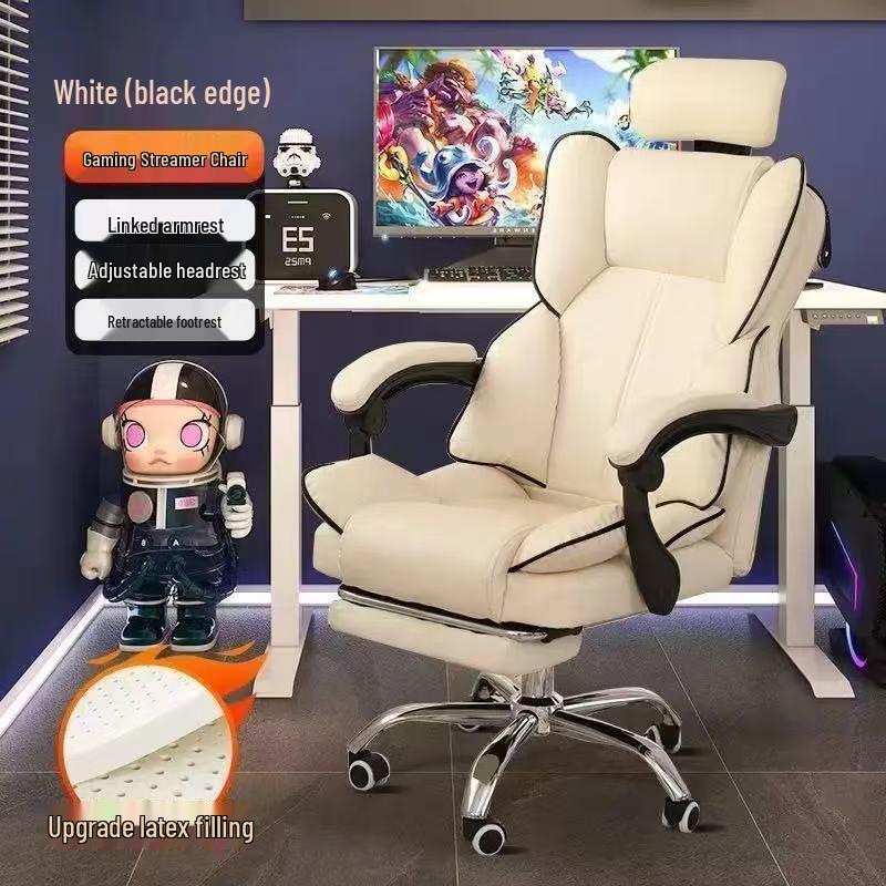 Ergonomic Computer & Gaming Chair - Comfortable Office Chair for Long Sitting, Ideal for Dormitory and University Students.