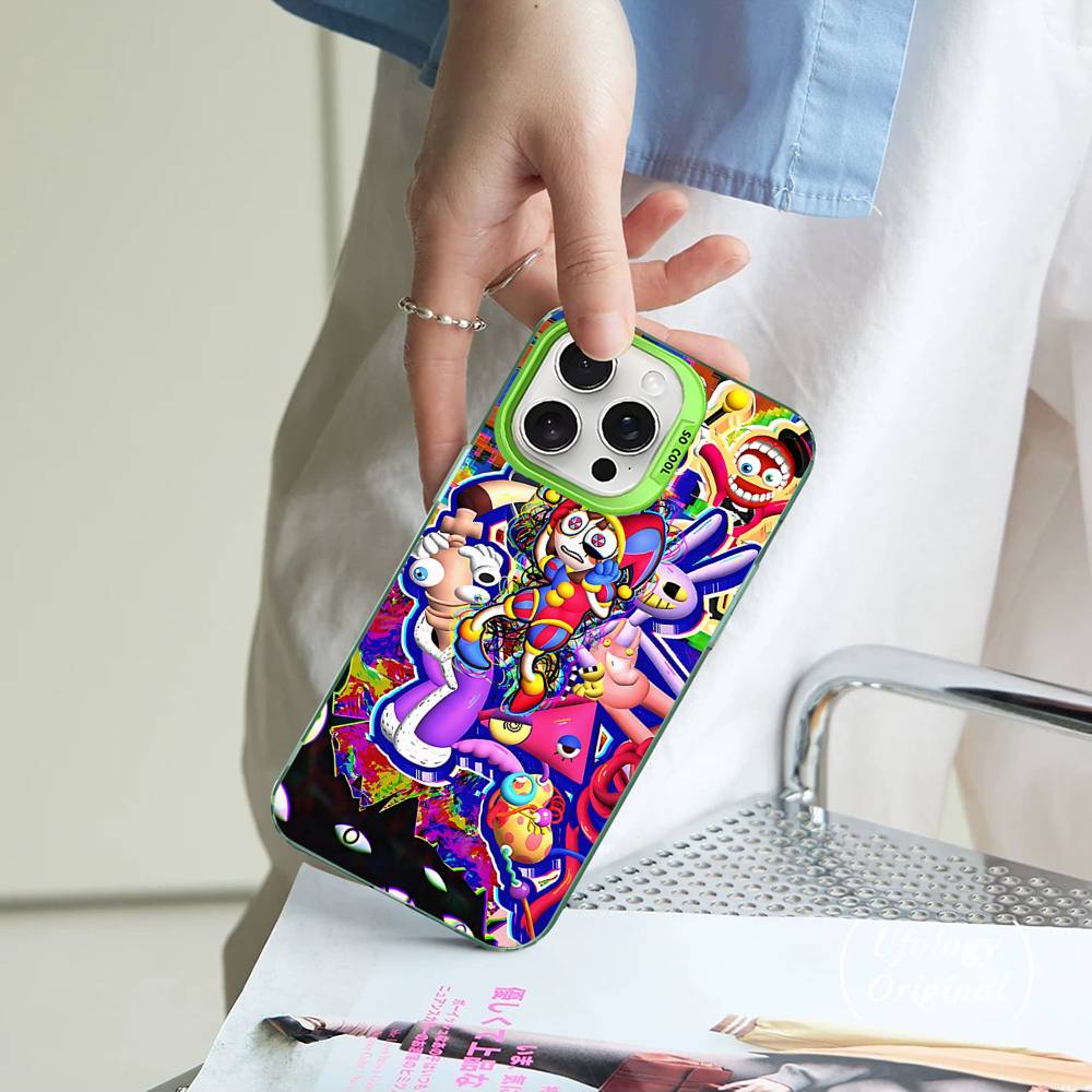 Coque de téléphone colorée amusante A-Amazing D-Digital C-Circus Convient pour IPhone 12 11 13 14 15 16 17 Max Pro Plus