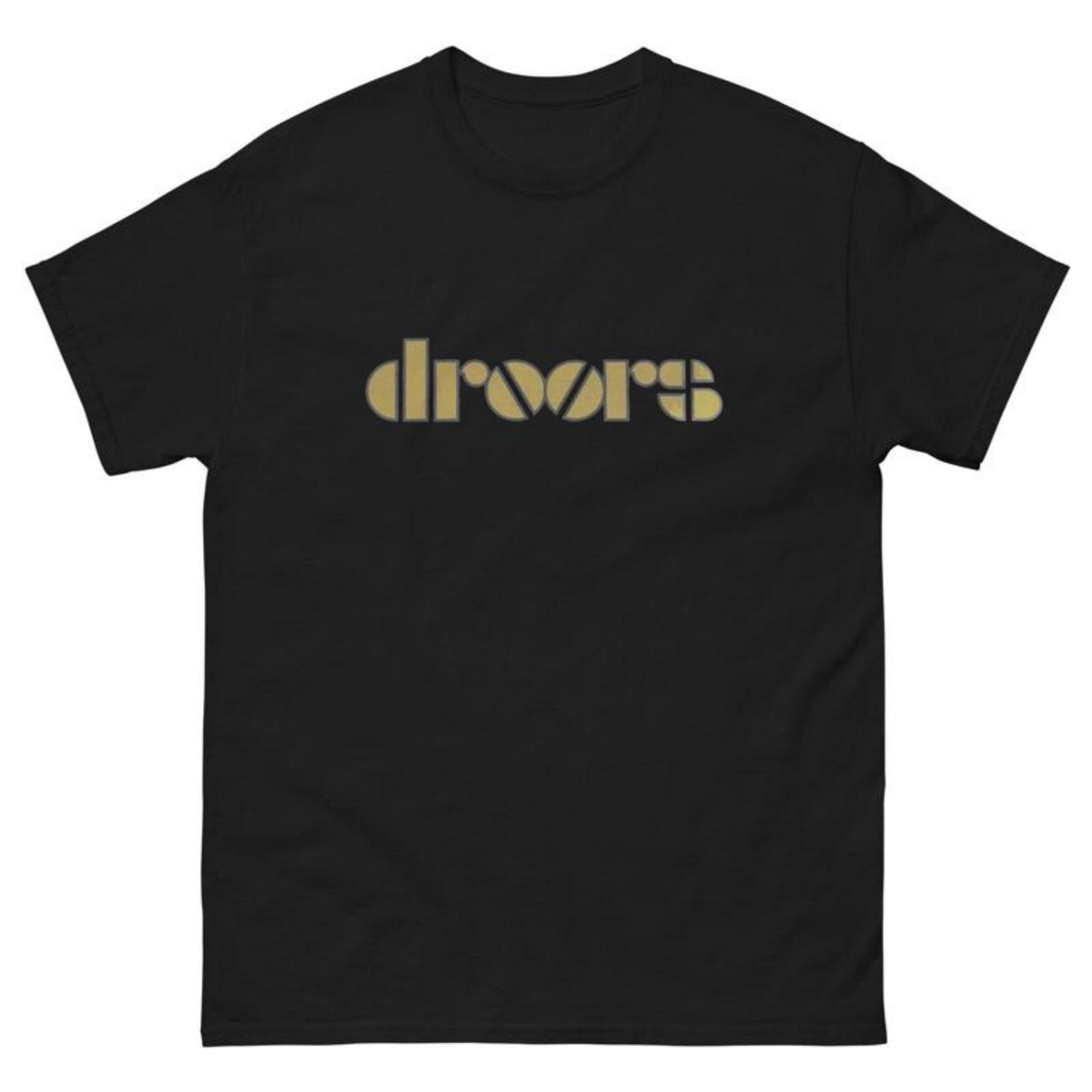 Droors Skate Золотая Надпись Винтажный Графический Футболка Скейтбординг S
