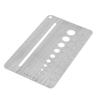 2 10mm Stainless Steel Screw Gauge Plate Bolt Diameter Measuring Ruler Tool