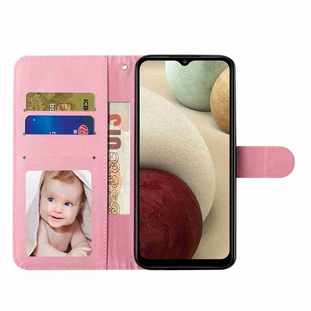 For Xiaomi Redmi 15C 4G (EU) (173mm)/15C 5G (EU) (173mm)/Poco C85 4G (173mm) Case Pattern Print Leather Phone Cover with Strap