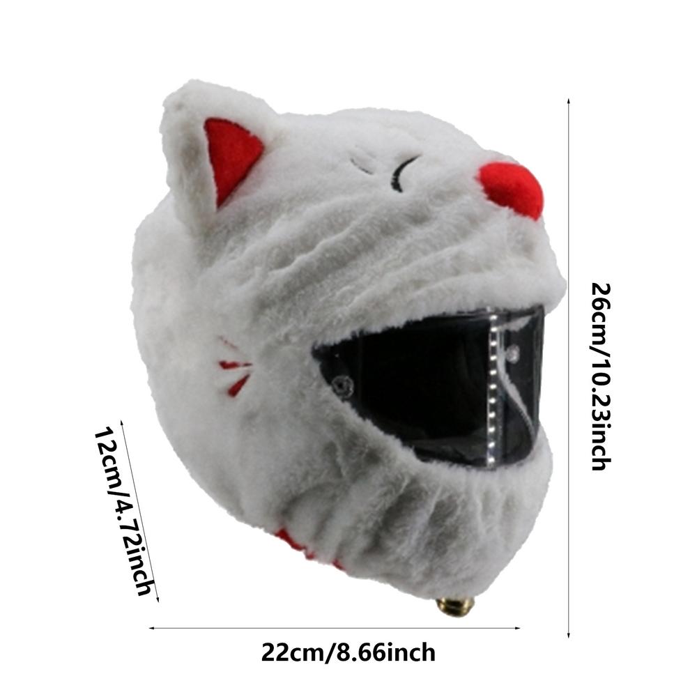 Motorcycle Funny Cartoon Plush Helmets Protective Motorcycle Helmets Covers Full Face Covers For Creative Helmets Parties