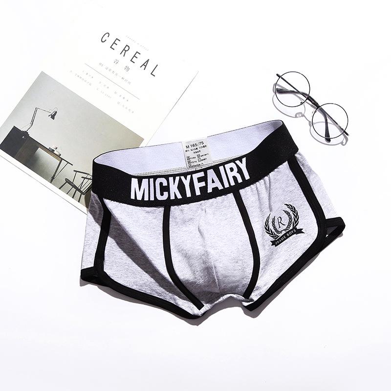Men s Mid-Waist Breathable Cotton Boxer Briefs