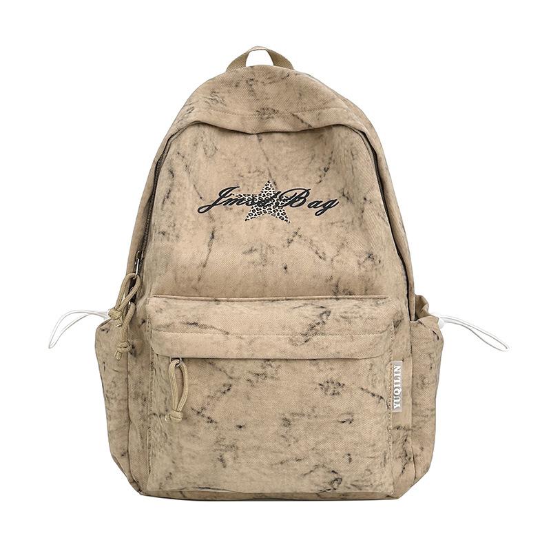 Zaino graffiti versione coreana zaino scuola superiore studente universitario zaino grande capacità zaino maschile e femminile coppie stampa tie-dye zaino moda