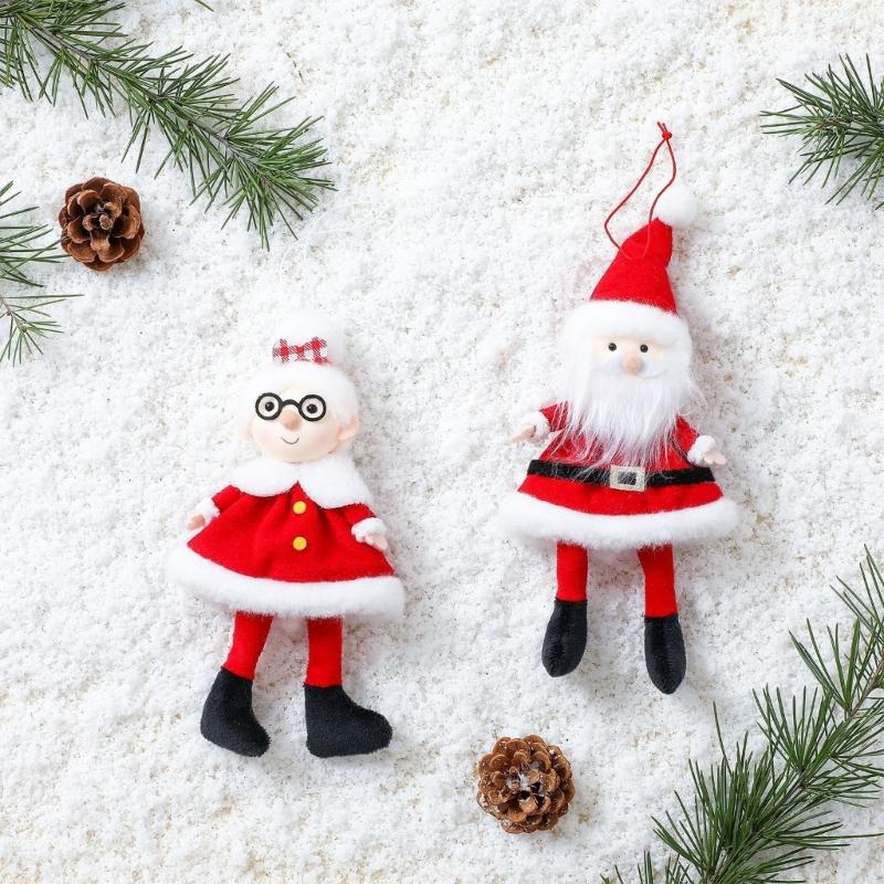 Christmas Decorations Santa Clauses/Grandma Pendant Charm Decorative Hanging Ornament for Christmas Tree Party Decorations