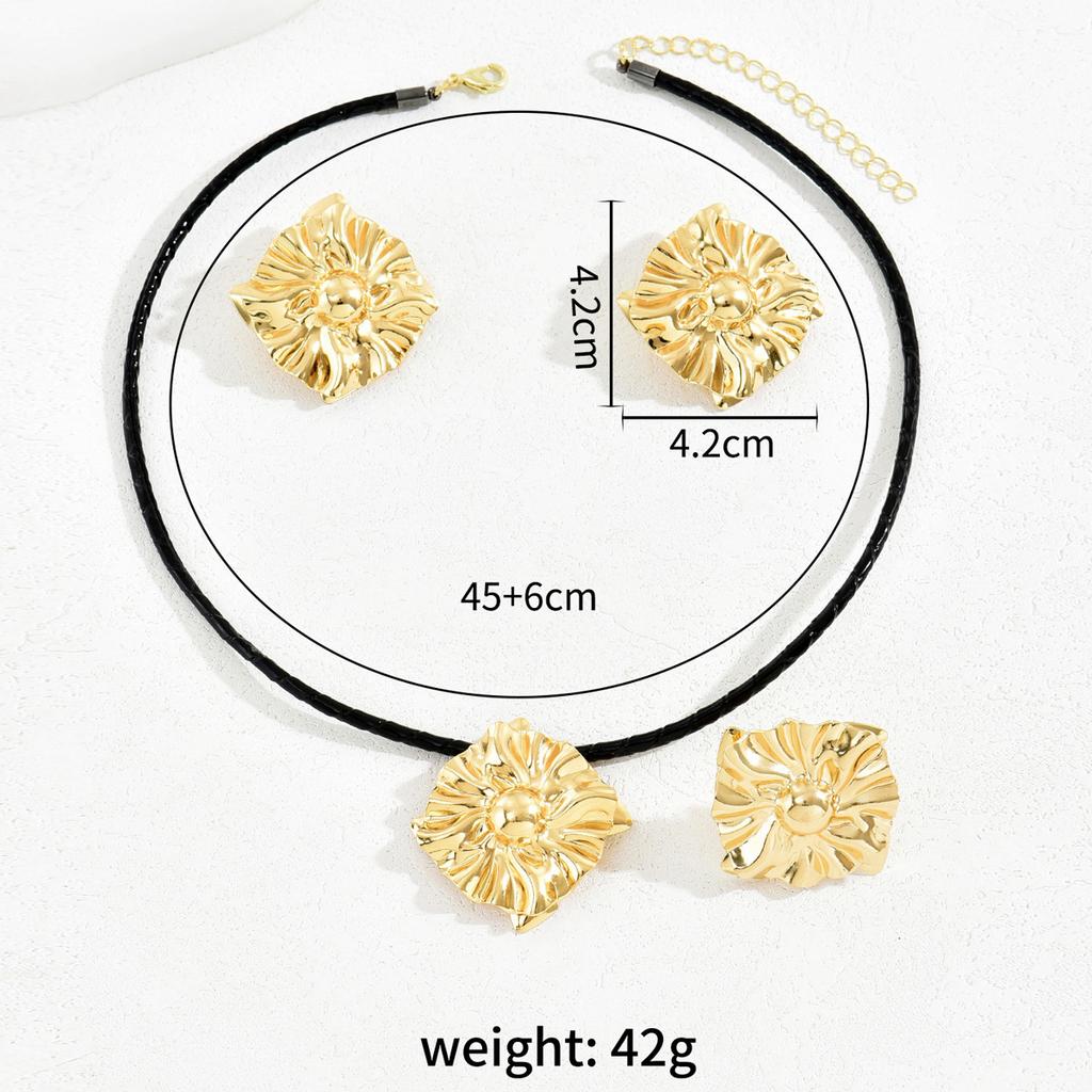 Set de cercei simpli pentru femei, stil hip hop, bijuterii cu design geometric, inel electric personalizat